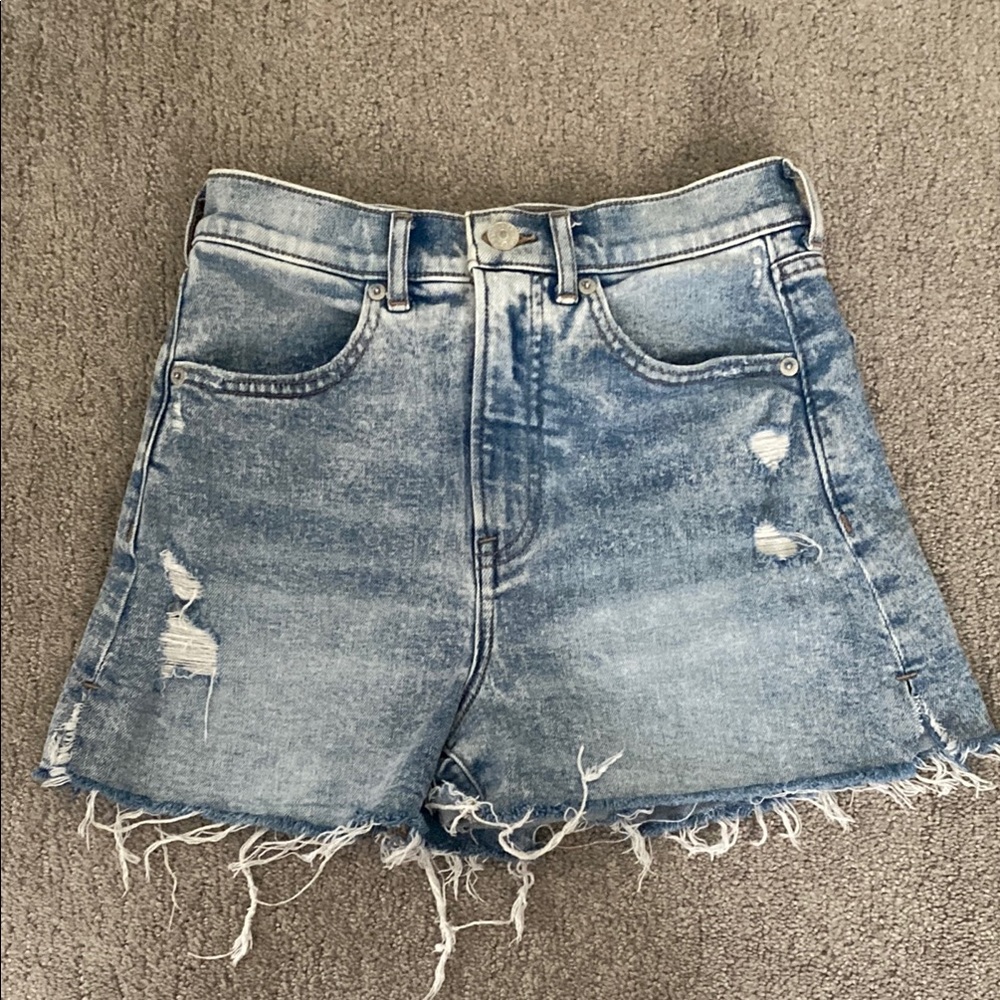 Express distressed shorts